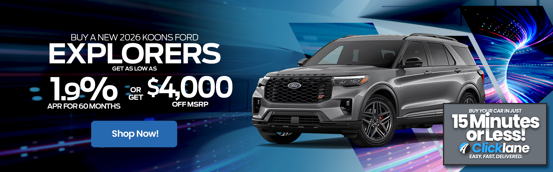 2026 Ford Explorer APR Offer