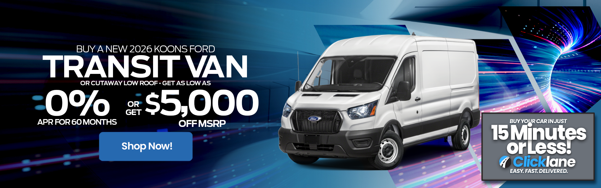 2026 Ford Transit APR Offer
