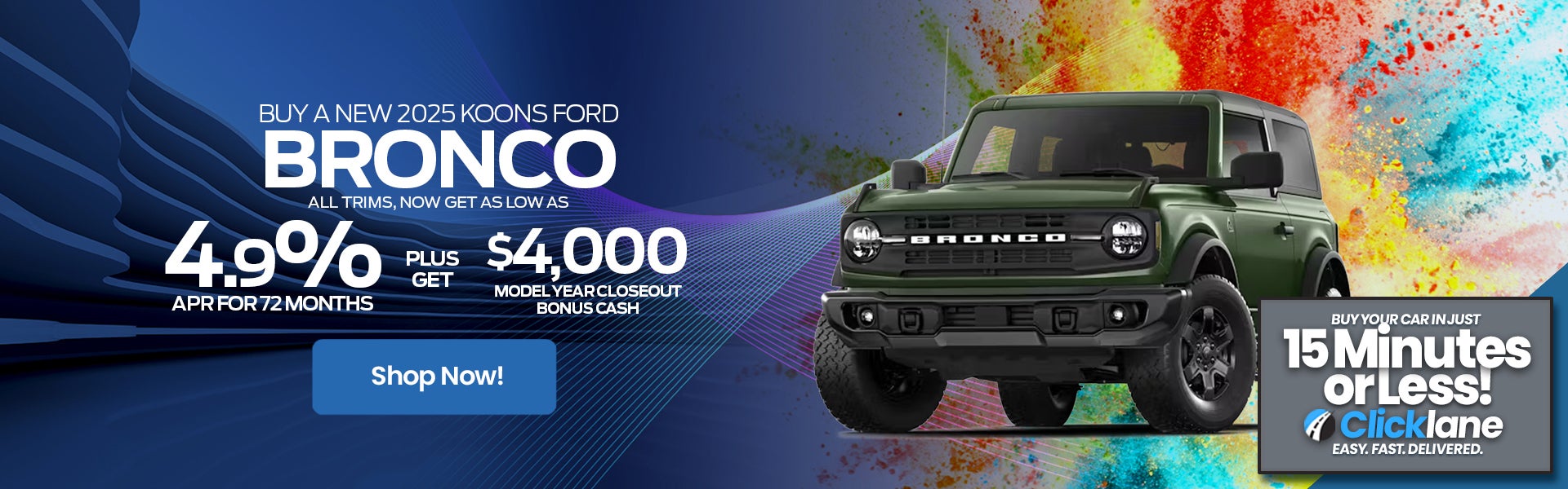 2025 Ford Bronco APR Offer