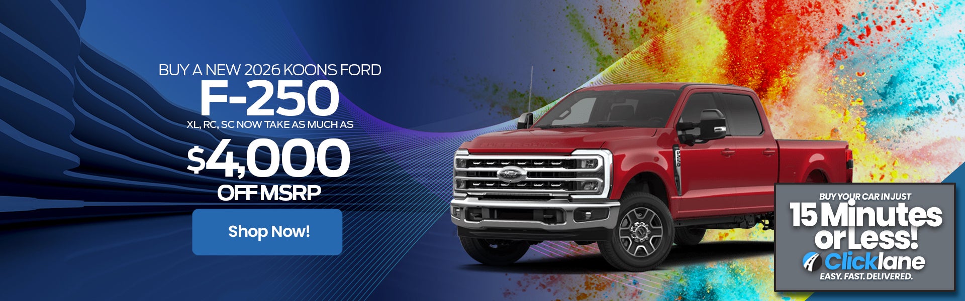 2026 Ford F250 Rebate Offer